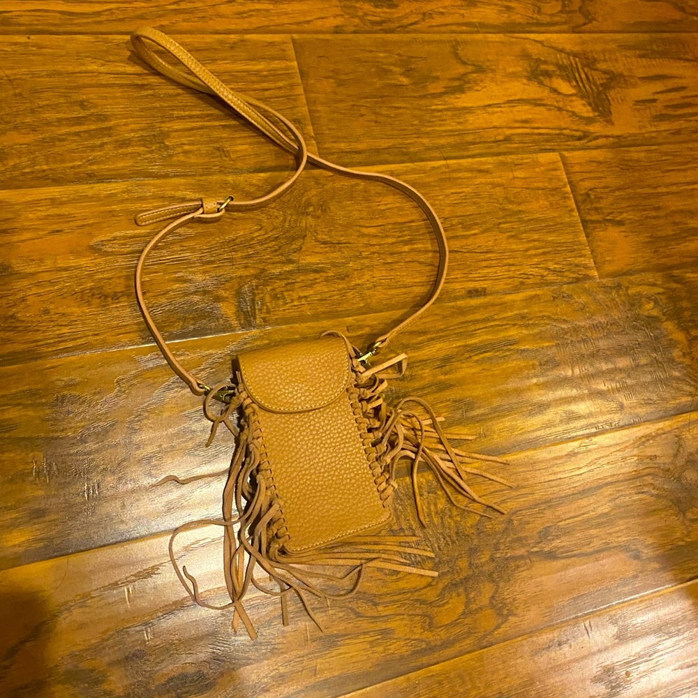 Fringe phone purse